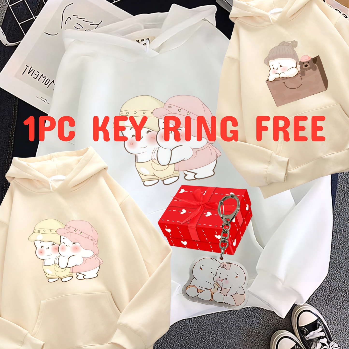 Soso Jojo Hoodie's + 1PC Keyring