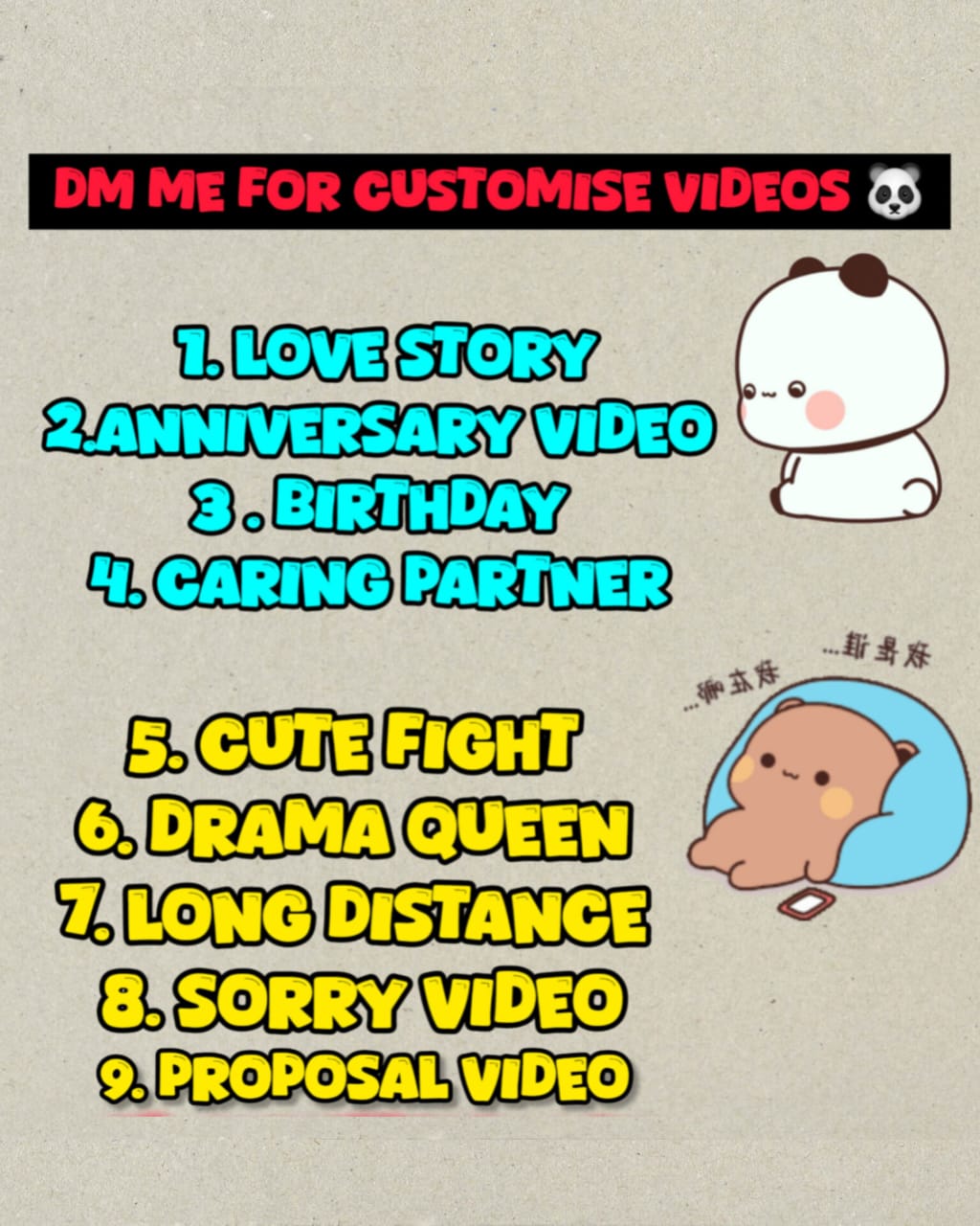 DuduBubu Customization Video