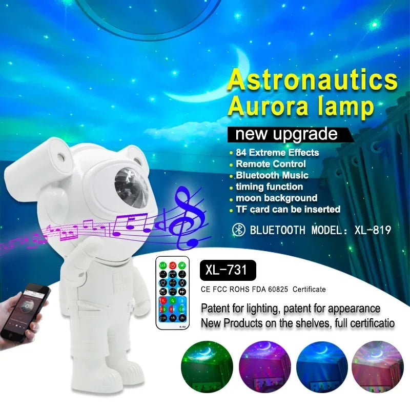 Galaxy Astronaut Projector Bluetooth Speaker