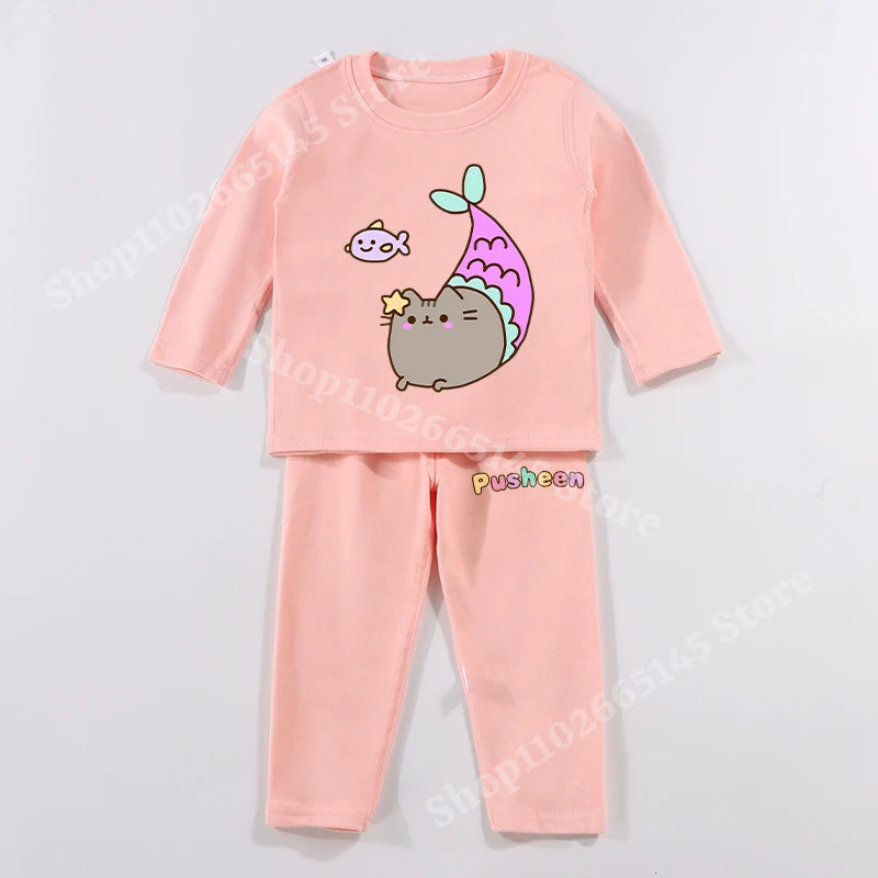 Pusheen Pajamas Winter Kids Set