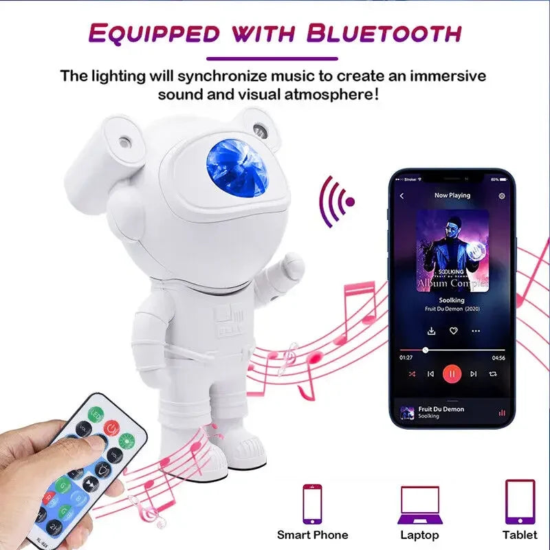 Galaxy Astronaut Projector Bluetooth Speaker