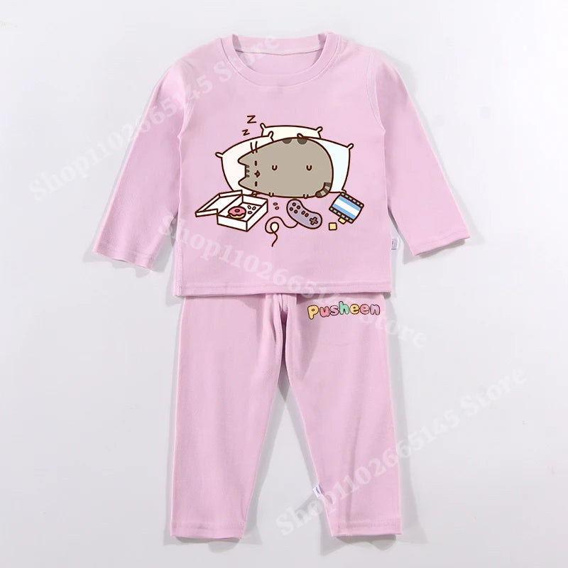 Pusheen Pajamas Winter Kids Set