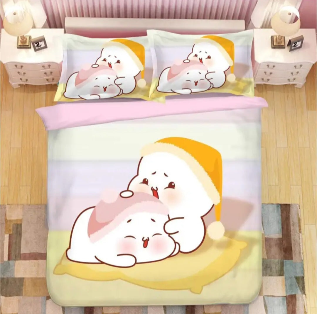 4-Piece Bedding Set Queen Cover ( Duvet - Mattress - Pillow )