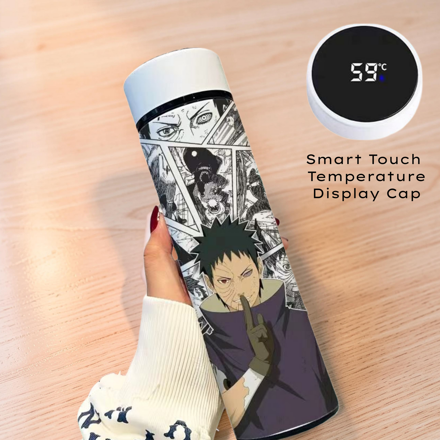 Anime-Inspired Smart Temperature Bottle
