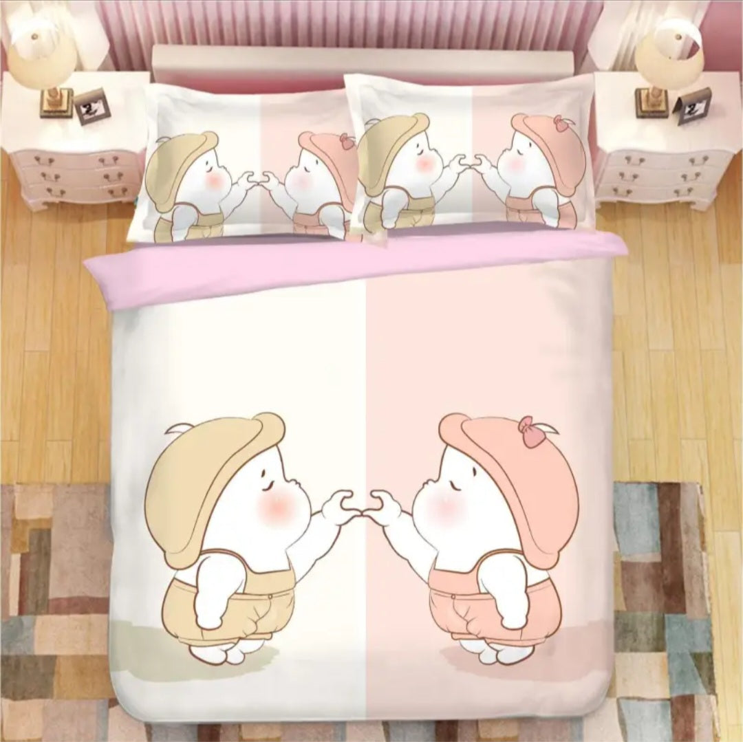 4-Piece Bedding Set Queen Cover ( Duvet - Mattress - Pillow )